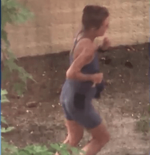  Pictured is a woman in Colorado who was dubbed the 'Mad Pooper' last year after she repeatedly defecated outside the same family's home early in the morning