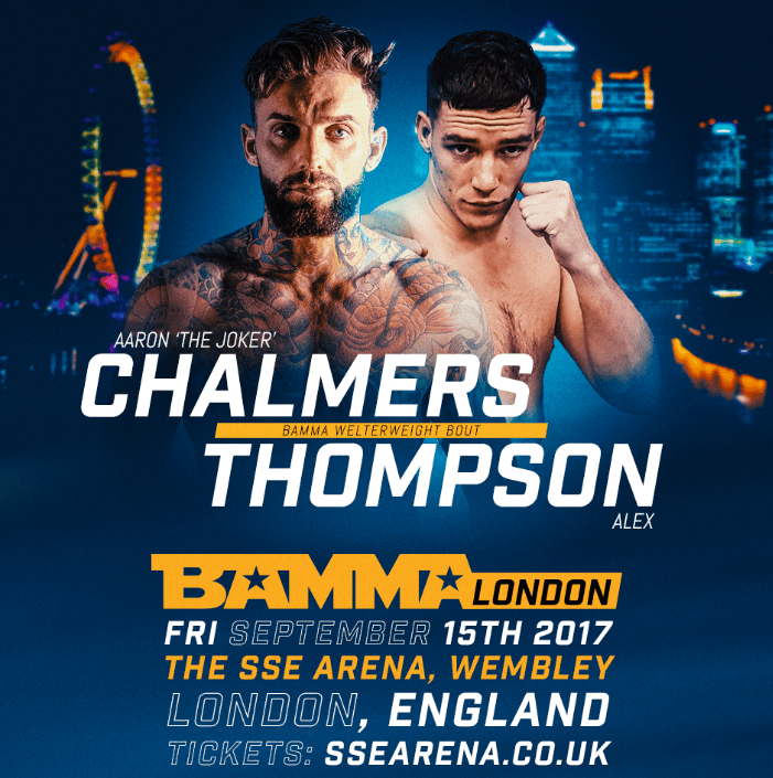  Aaron Chalmers will take on Alex Thompson at SSE Arena Wembley on September 15