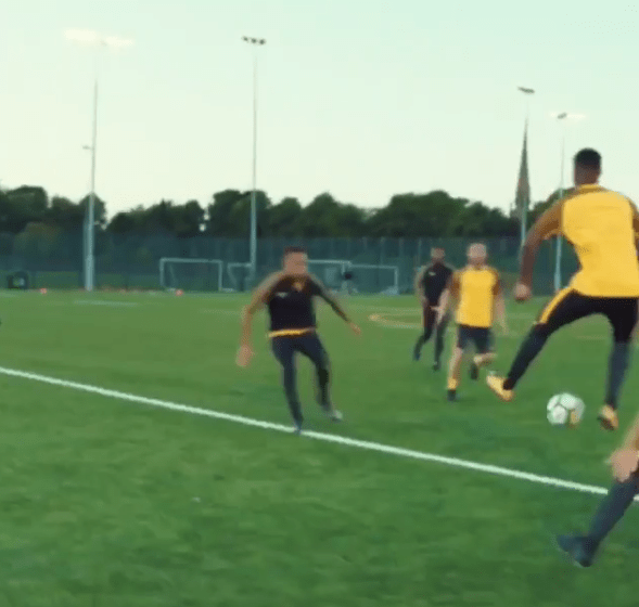 Rashford performs a trick in the build-up to his goal