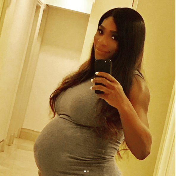  Pregnant Serena Williams has gone into labour