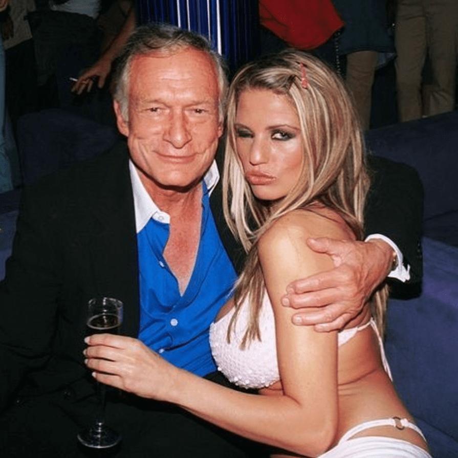  Hugh Hefner with Katie Price in the early Noughties when she was a cover star