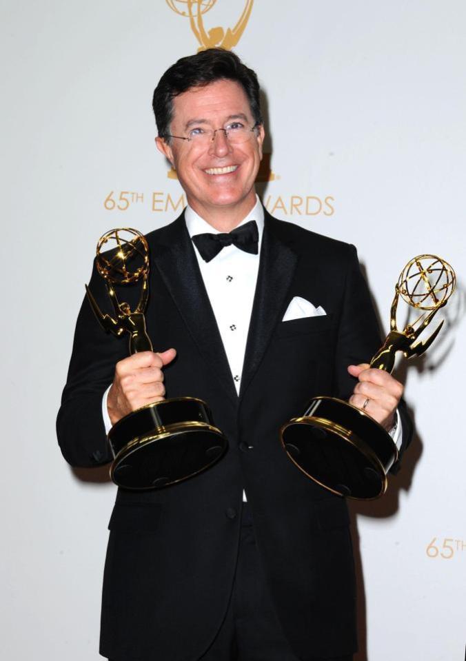  Stephen Colbert is presenting the 2017 Emmys - and he's no stranger to picking up gongs himself