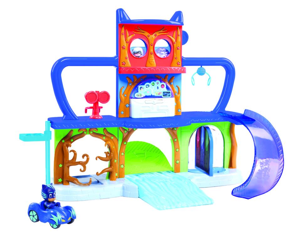  The playset is inspired by the hit TV show PJ Masks