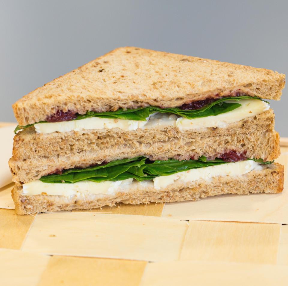  The Brie & Spiced Cranberry Chutney sarnie is suitable for vegetarians