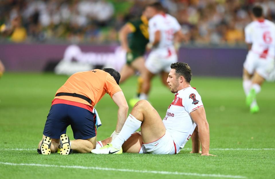  Burgess will miss up to four weeks with a knee injury