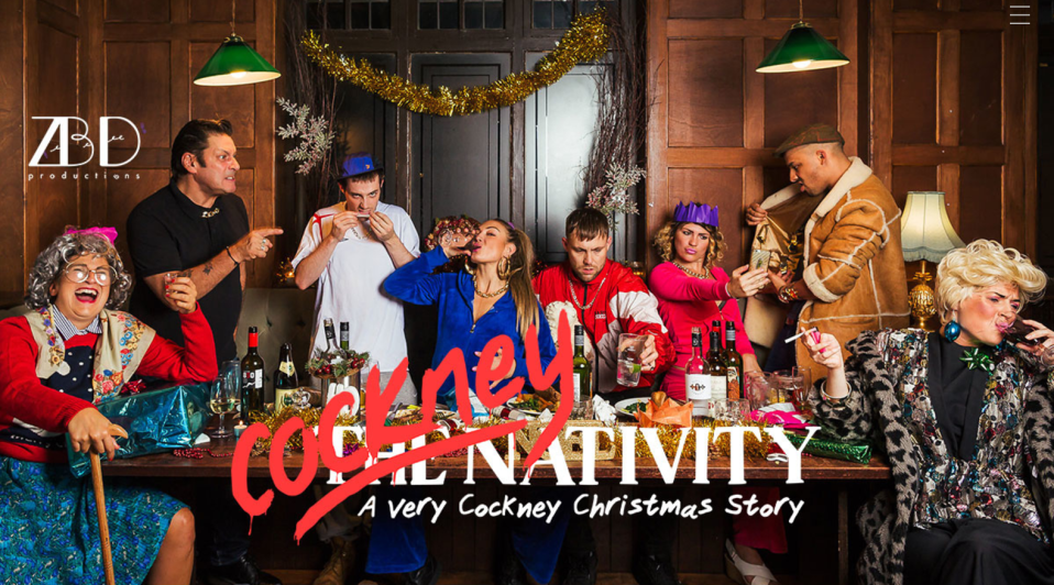  A hipster theatre company has been slammed for their Cockney-themed Christmas dinner