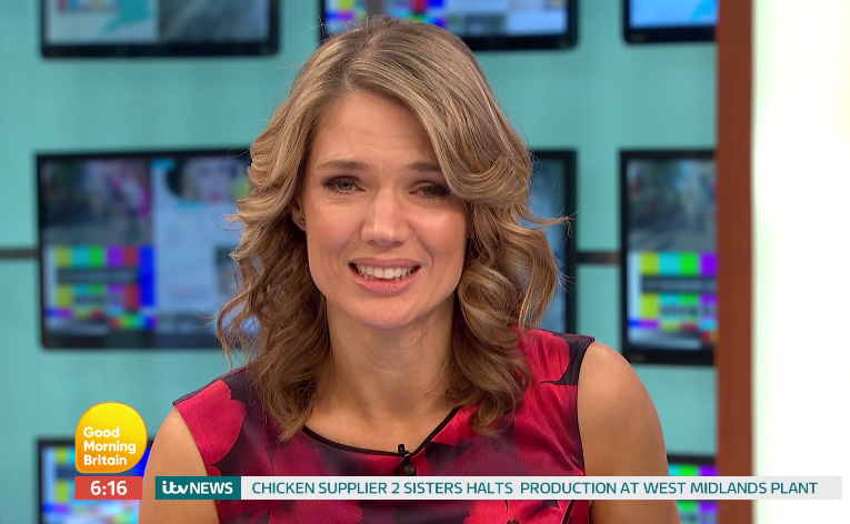 GMB newsreader Charlotte Hawkins faced a grilling from co-host Piers Morgan on today’s show