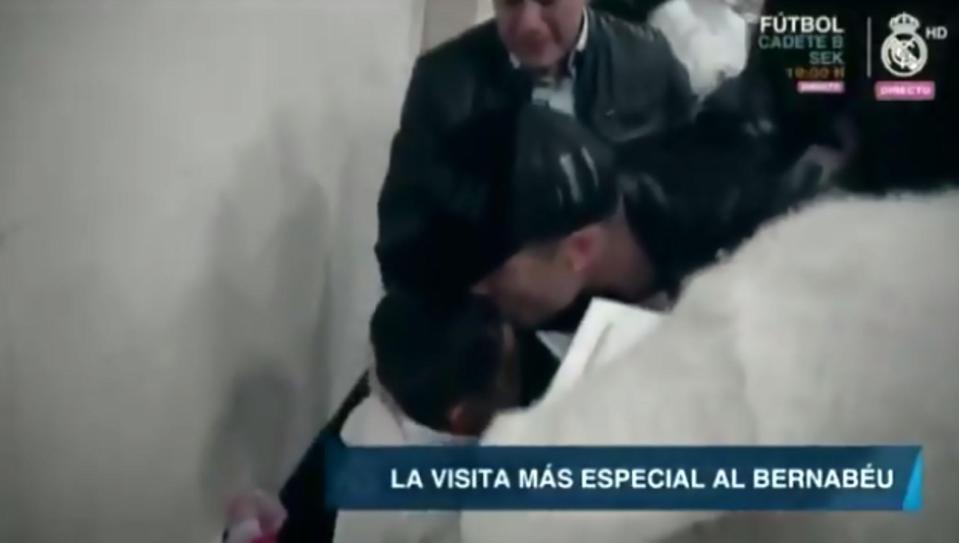  The 32-year-old showed his caring side as he comforted the brother of Santiago