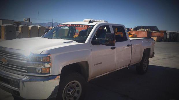  The truck Taylor Winston used to transport the wounded to hospitals