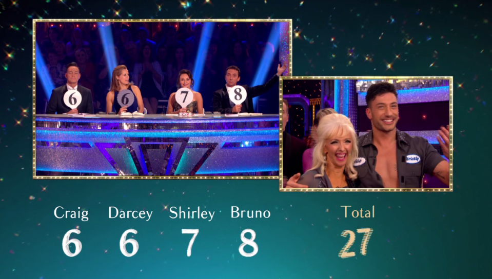  However viewers were annoyed that Darcey Bussell gave her the same score as Brian Conley