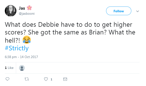  Others wondered what Debbie could do to get the judges on side