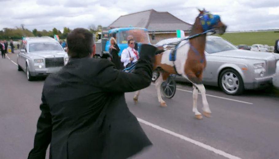  Simon's family fulfilled his dying wish - by having a horse and cart race past Epsom racecourse