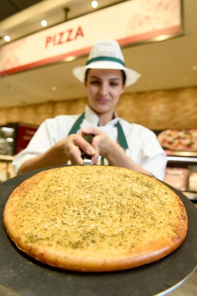  To help achieve its super-strength status, each ghoulishly garlicky bread is created exclusively at the Morrisons fresh pizza counter where experts blend three different types of concentrated garlic