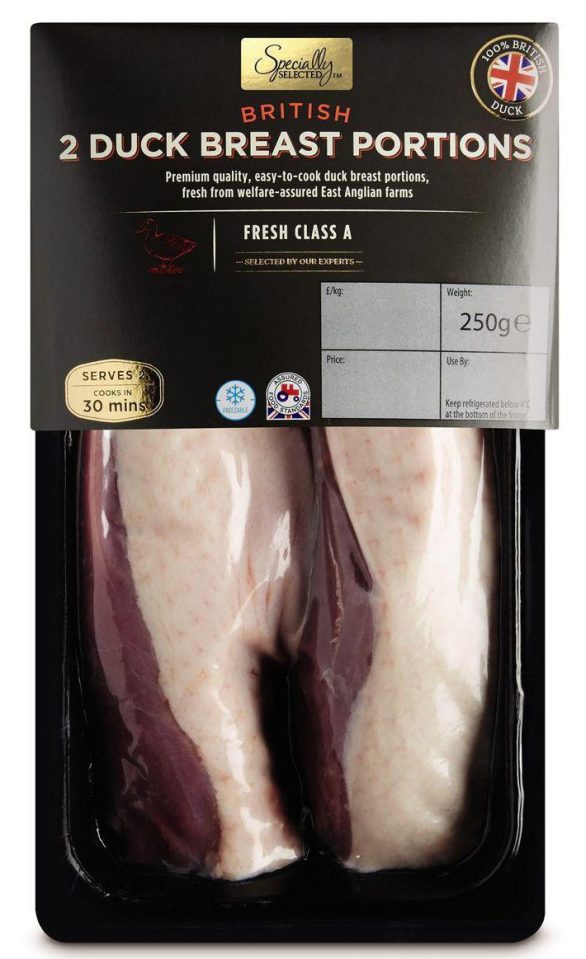  Aldi's Specially Selected duck breast (two portions), £3.29