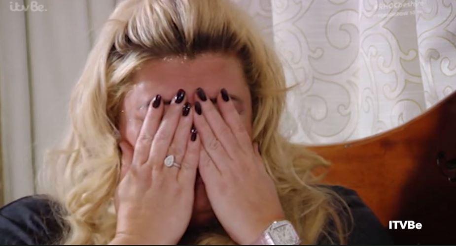  In upsetting scenes, Gemma then burst into tears