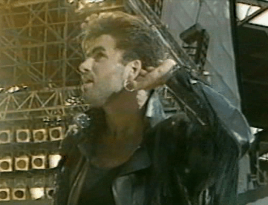  George performing at the old Wembley Stadium