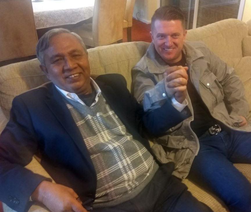  Anti-Islam activist Tapan Ghosh - pictured with EDL founder Tommy Robinson - spoke at an event in Parliament last week