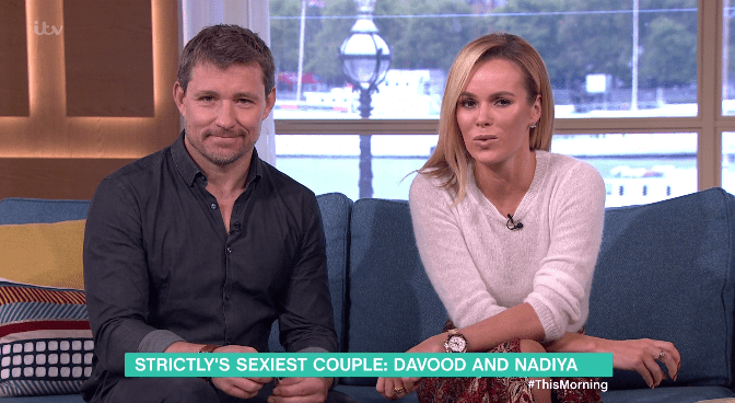  Amanda Holden and Ben Shephard got into a playful spat today on This Morning