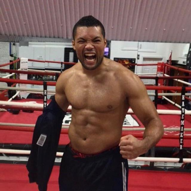  Joe Joyce shows off his physique ahead of the fight