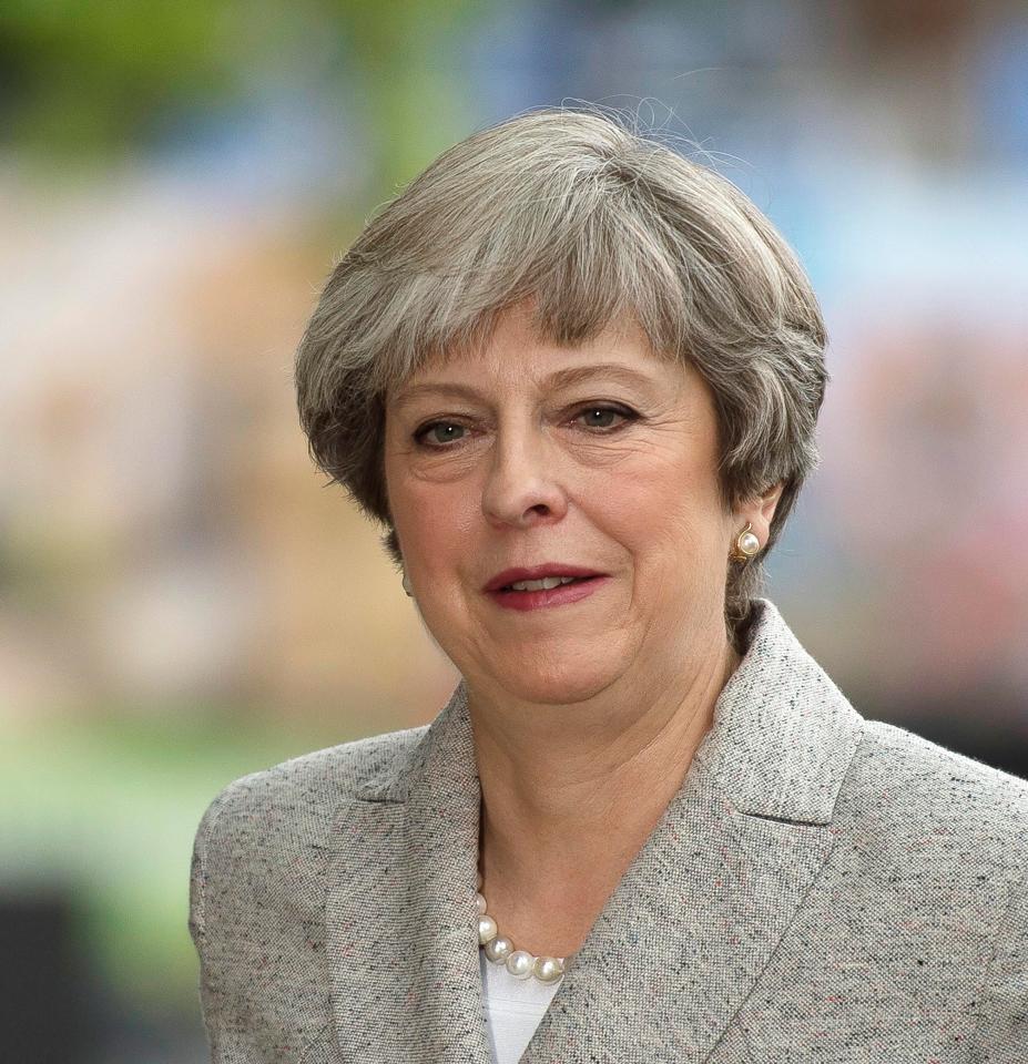  Theresa May spoke to the media at the Tory party conference in Manchester