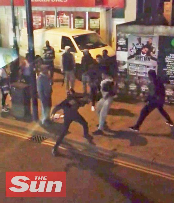  Dramatic footage shows a shocking fight on the streets of North West London