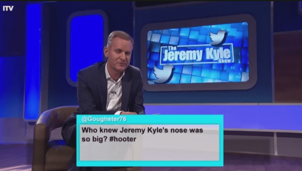  Jezza insisted it wasn't his nose was 'so big'