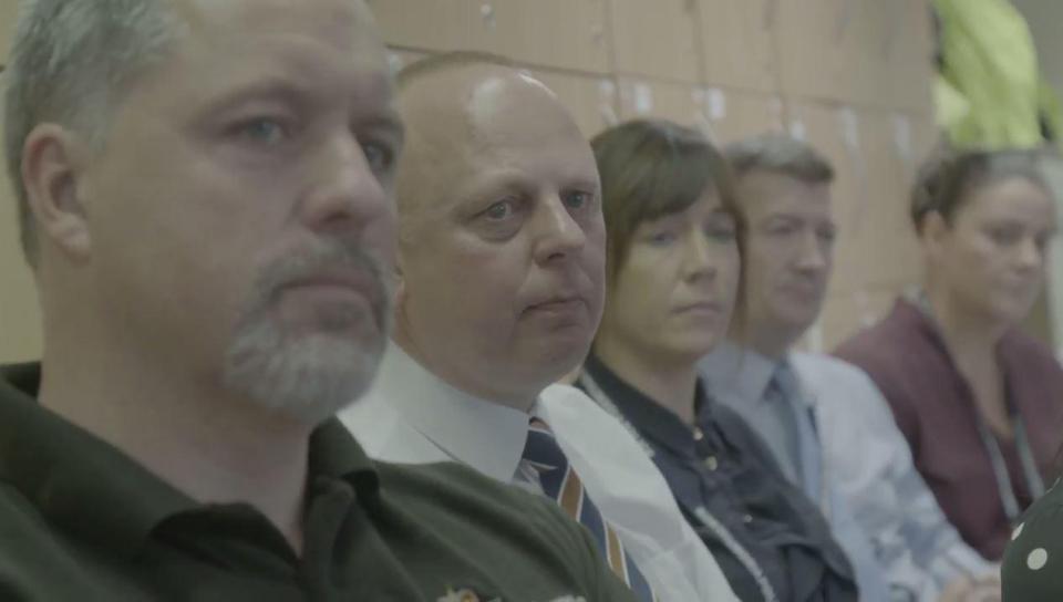  A team of homicide detectives discuss the evidence against the suspected killer in the ITV documentary