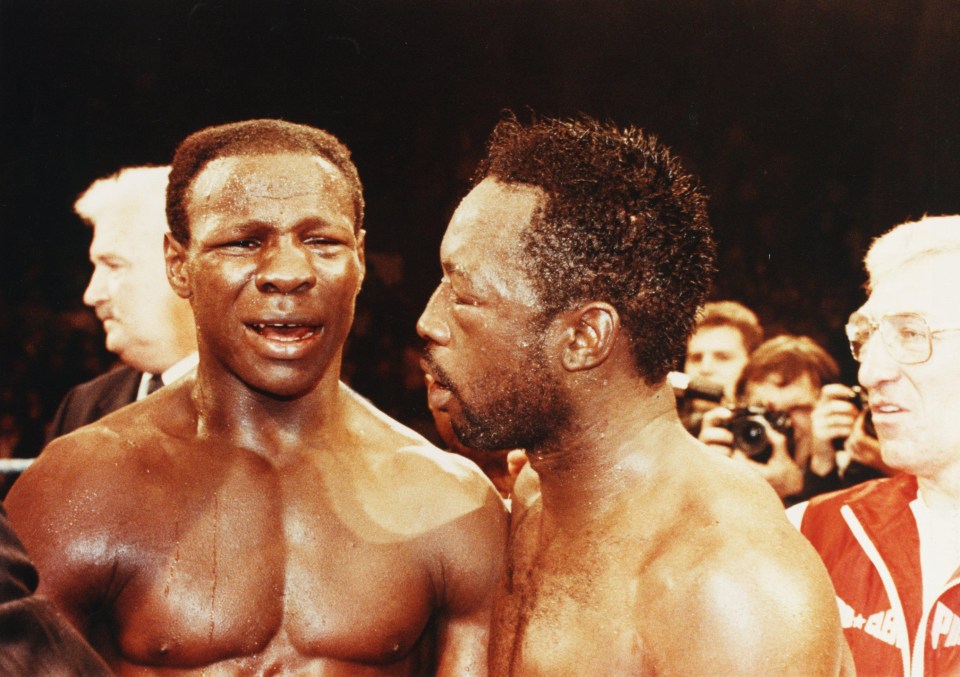 Chris Eubank and Nigel Benn were fierec rivals