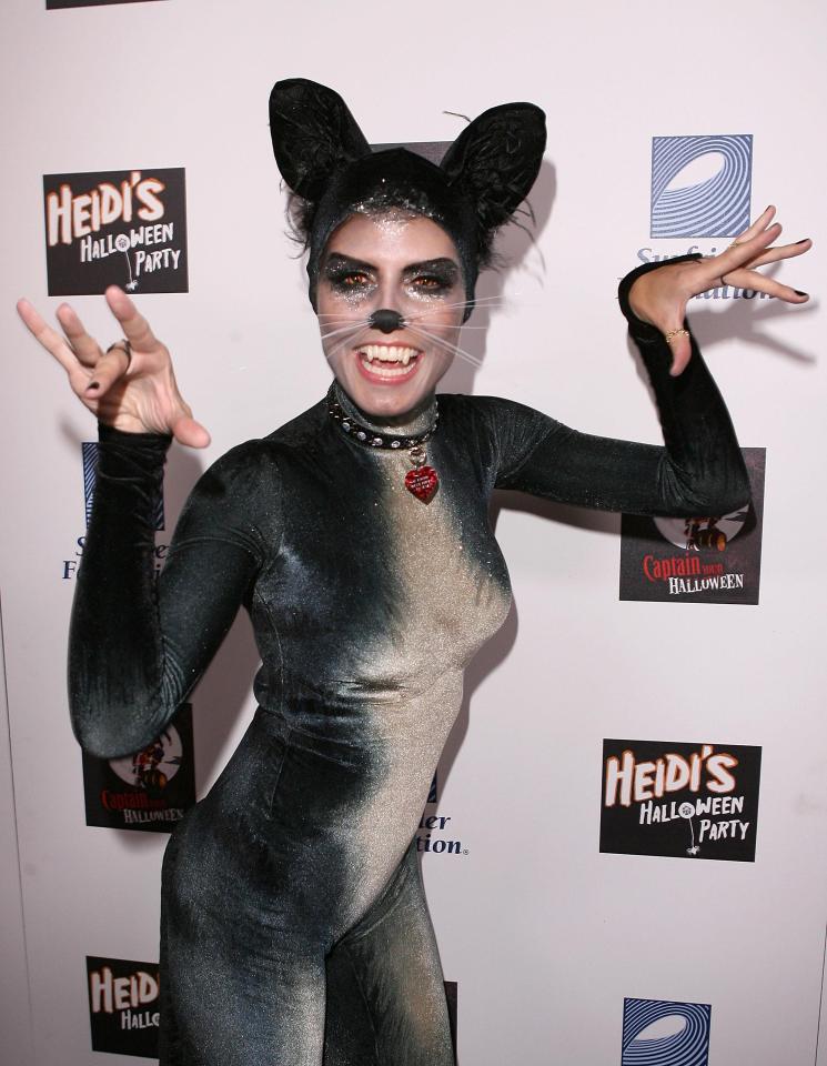  Heidi dressed as a cat as she wanted to be able to dance easily