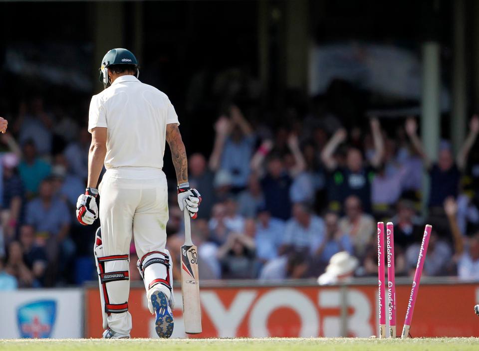 The Barmy Army tore into Mitchell Johnson after his golden duck in the 2011 SCG Test