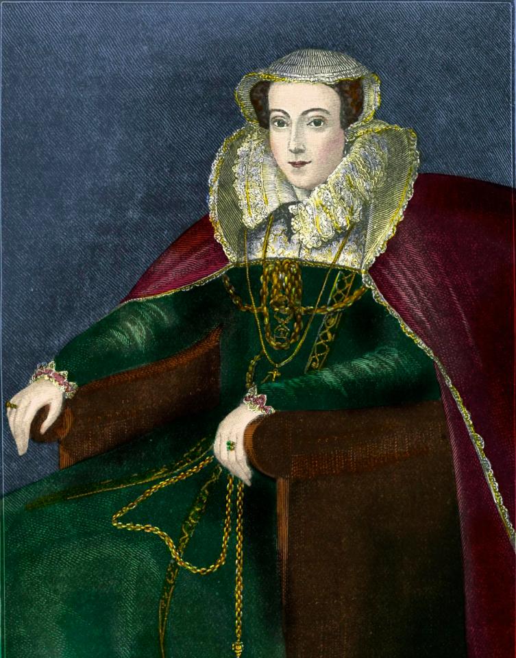  Mary Queen of Scots who had her head chopped off after she was found to have links to various plots against her cousin