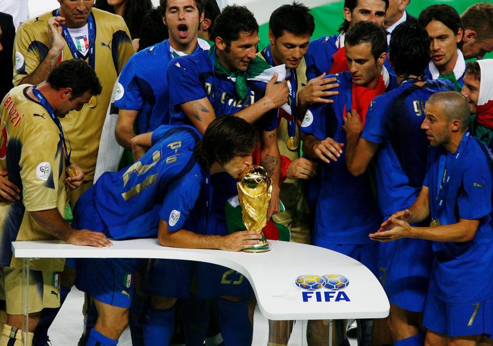  The Italian maestro helped his nation lift the World Cup trophy in 2006