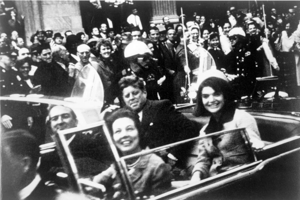 Kennedy moments before his assassination 