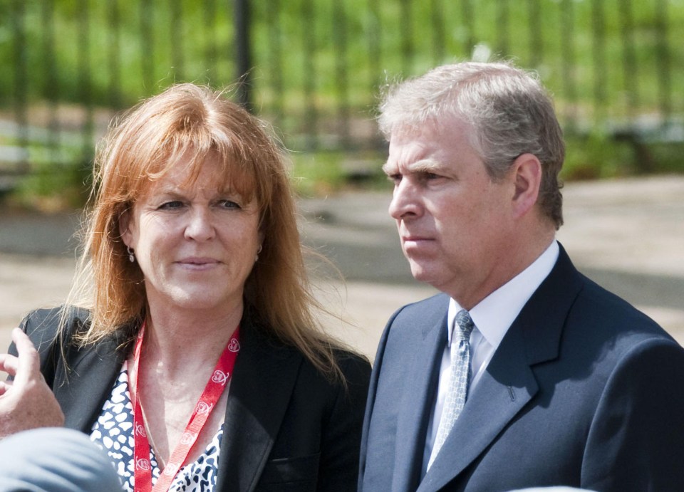 Terrence’s wife Mandy allegedly found the intimate texts and told Sarah Ferguson, pictured, ‘its me or the dogwalker’