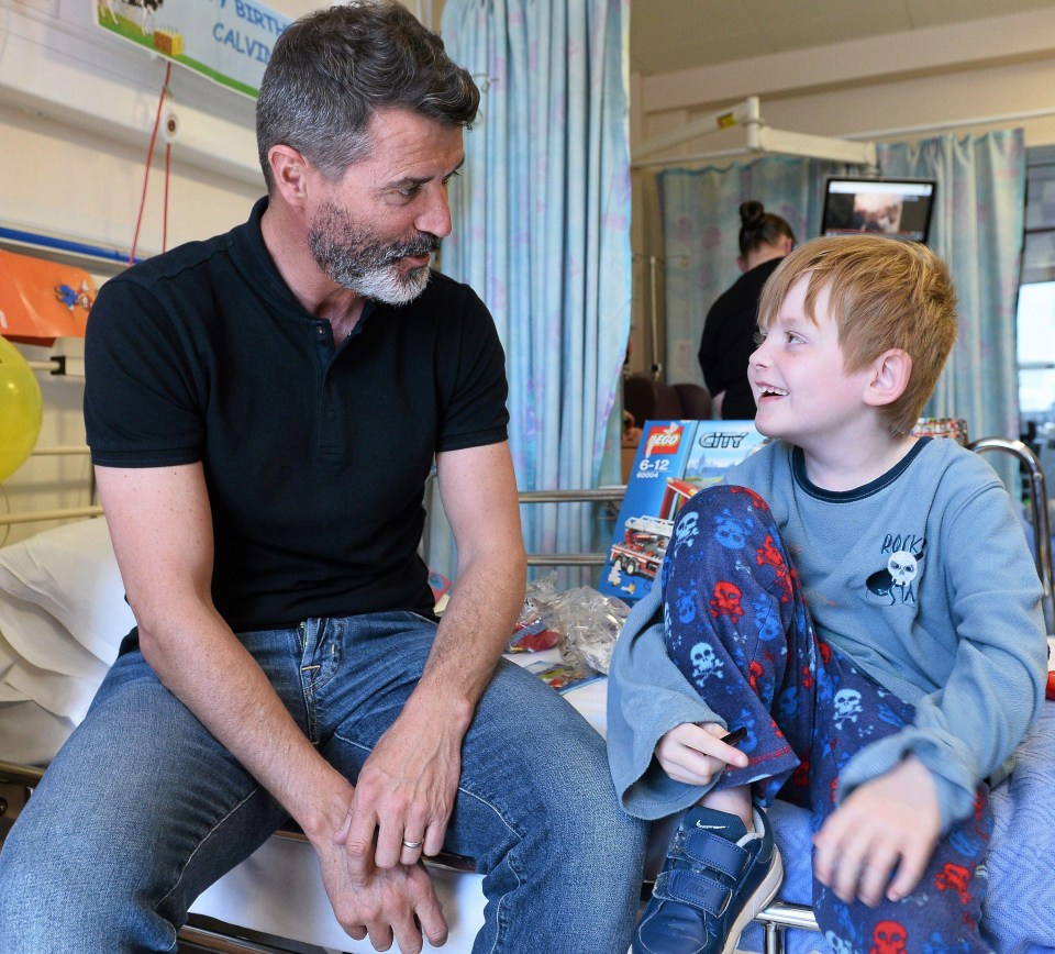 Keano proves that snubbing might young Rory might have been a blip. He is seen here visiting sick children in hospital