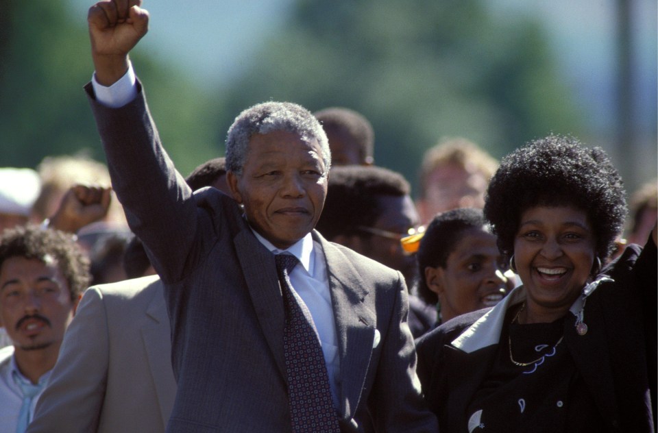 Nelson Mandela was released from prison in 1990 after 27 years