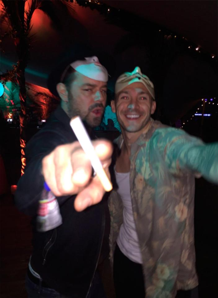  Danny Dyer (pictured with Kirk Norcross) had a scrap with Mark Wright's mates last year