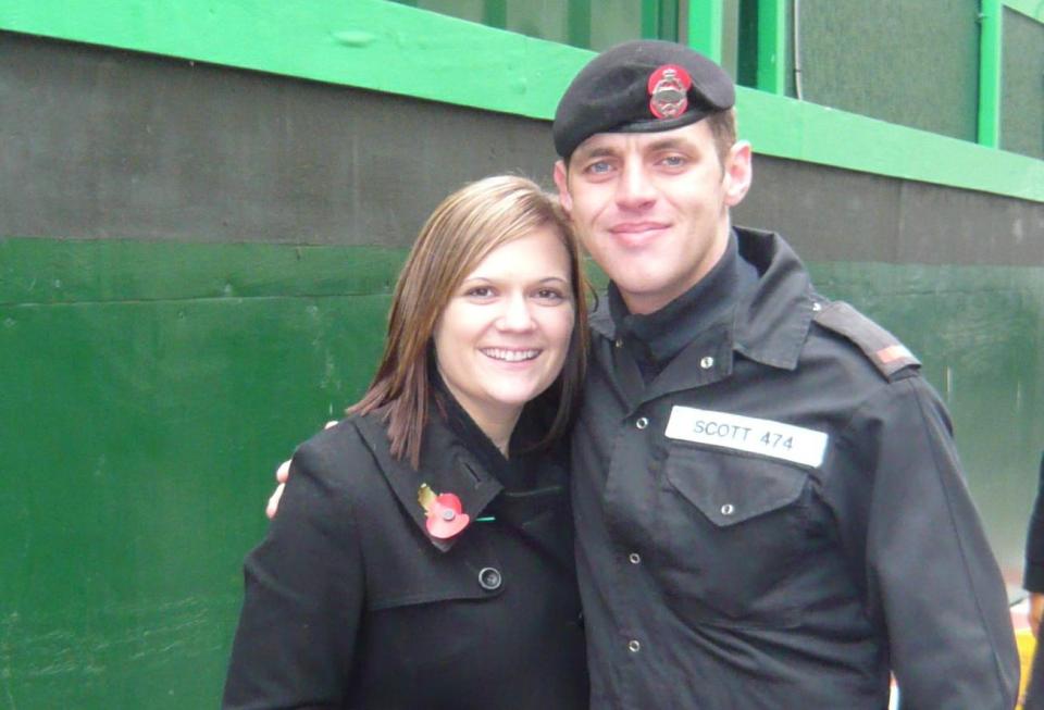  Nikki with Cpl Lee Scott, who was tragically killed in Afghanistan