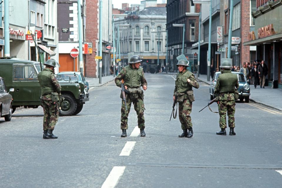 British troops on the streets in 1972