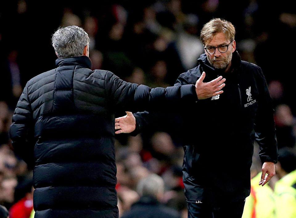  The first edition of Klopp v Mourinho this season takes places on Saturday