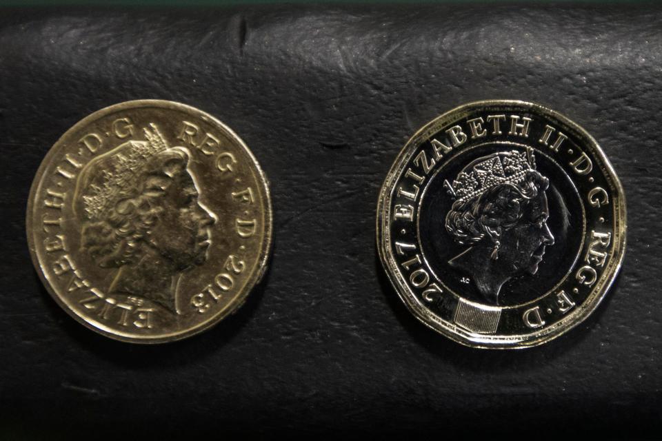  The old £1 coin (left) will still be accepted in some stores, after the Royal Mint's deadline