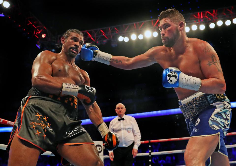  Tony Bellew beat David Haye in their first fight with an 11th-round stoppage