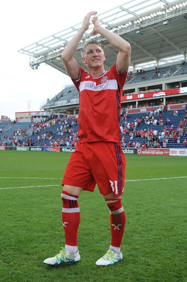 Bastian Schweinsteiger now plays for MLS side Chicago Fire