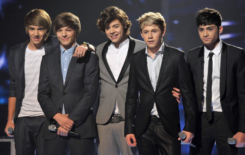  1D in their X Factor days