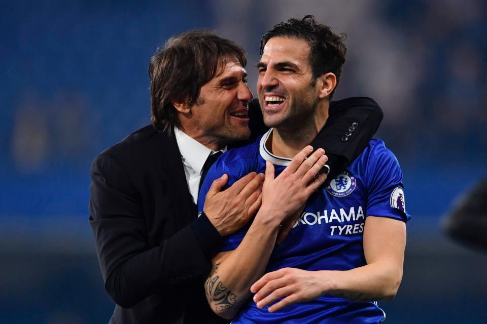  Antonio Conte has used Fabregas more than any other midfielder this campaign