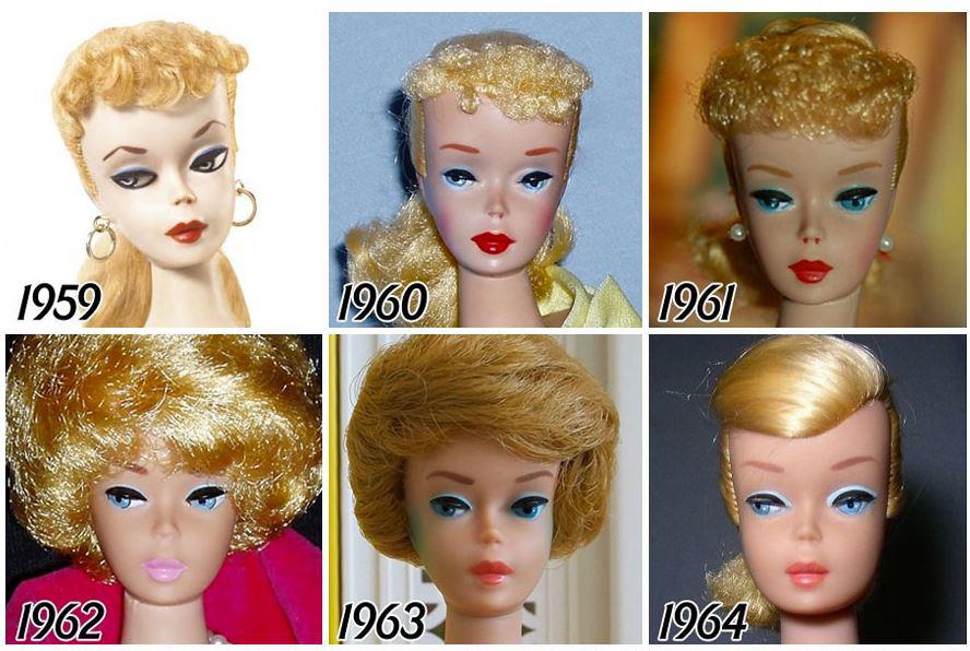  Barbie looked prim and proper with pursed lips when she was first created