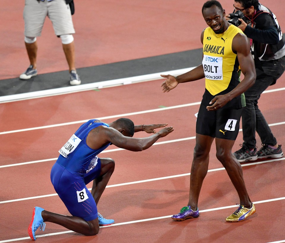 Jason Gatlin did acknowledge Bolt's career achievements and bowed down to the legend after beating him in the 100m final