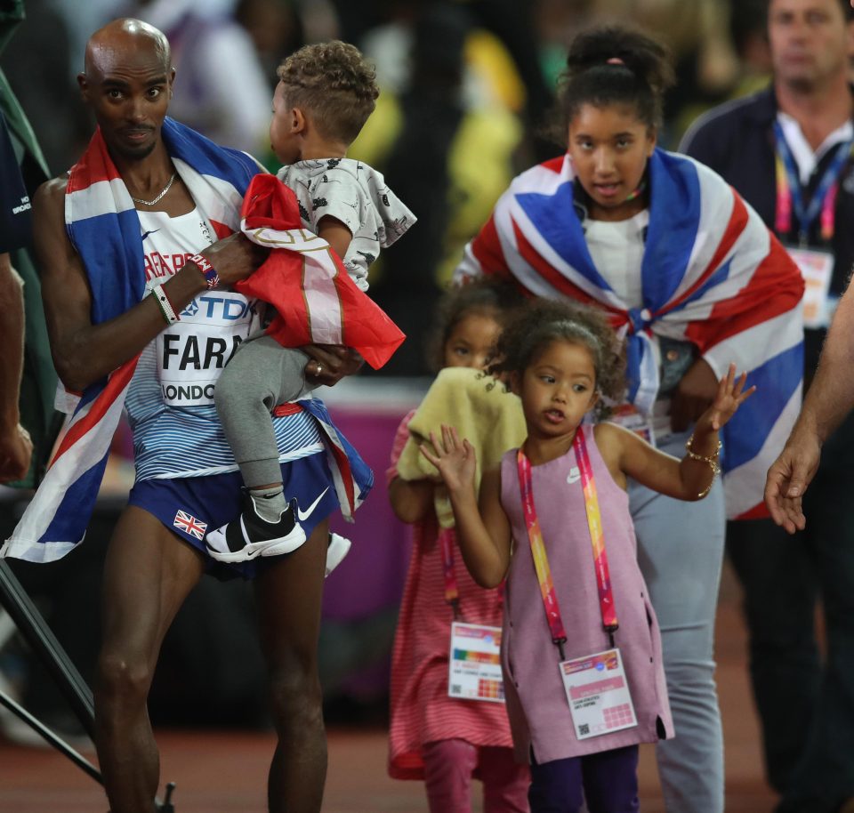  Mo Farah believes his family should be in England as opposed to the United States