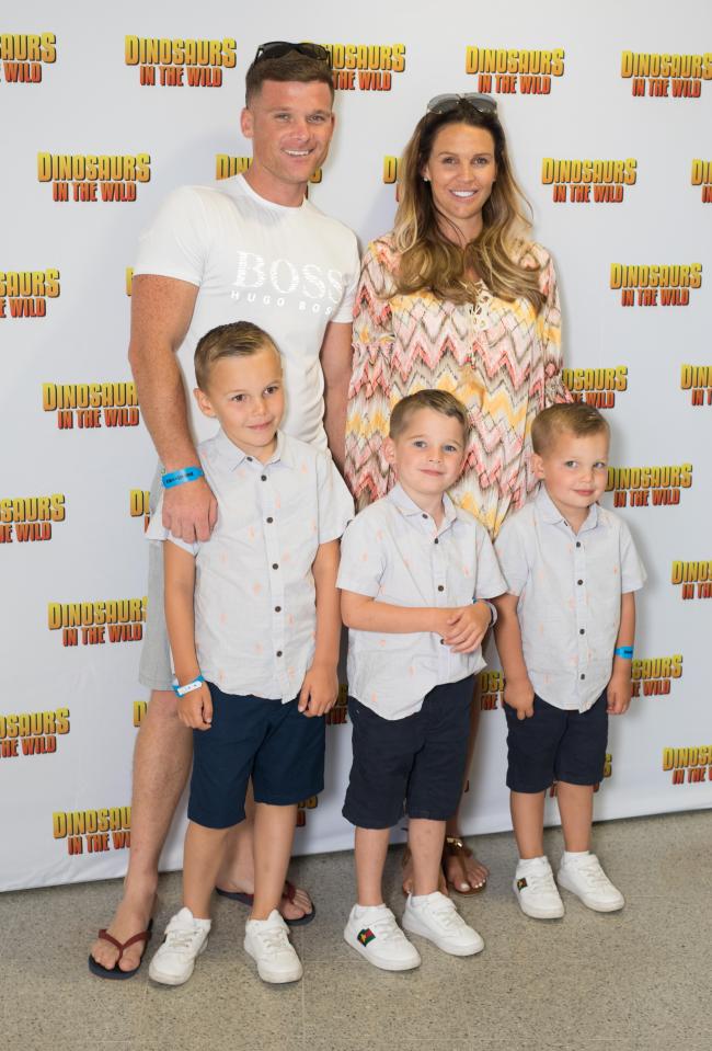  Danielle Lloyd has revealed her six-year-old son Harry, front centre, is being tested for Asperger's