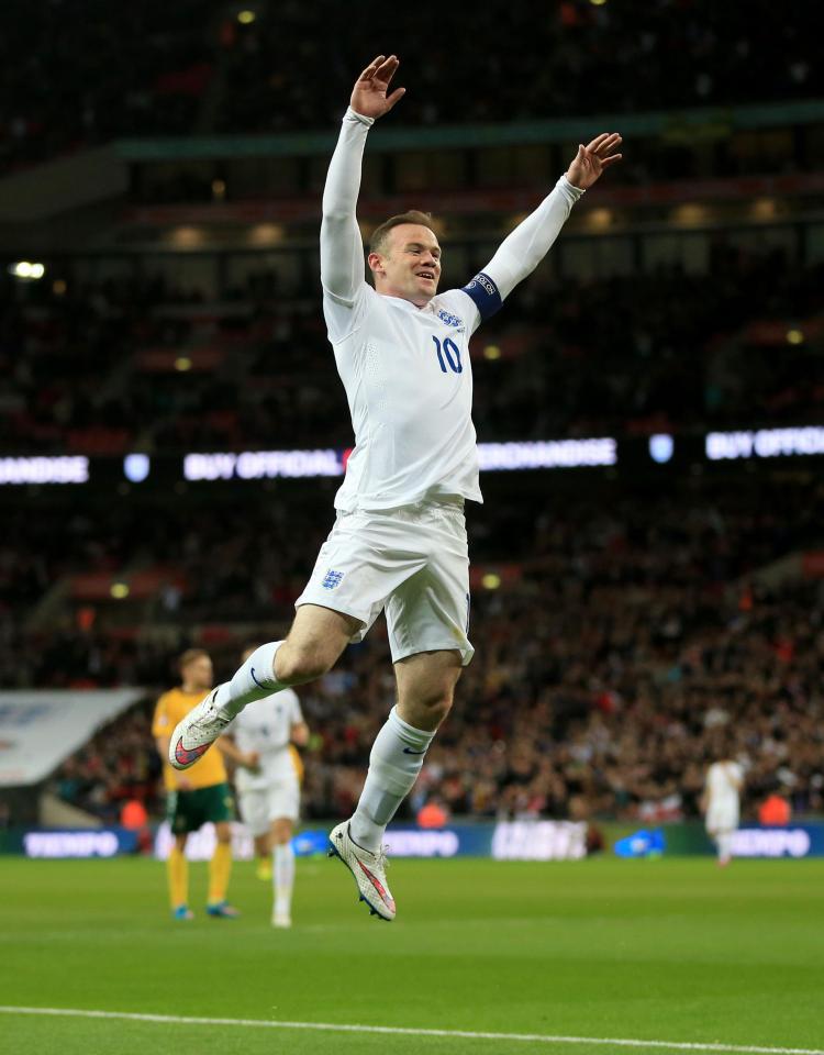 Rooney scored 53 goals for the Three Lions